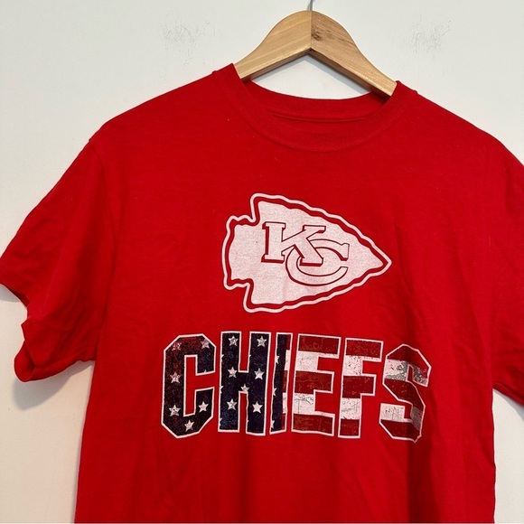 Kansas city chiefs red America flag majestic tee shirt - Picture 6 of 6